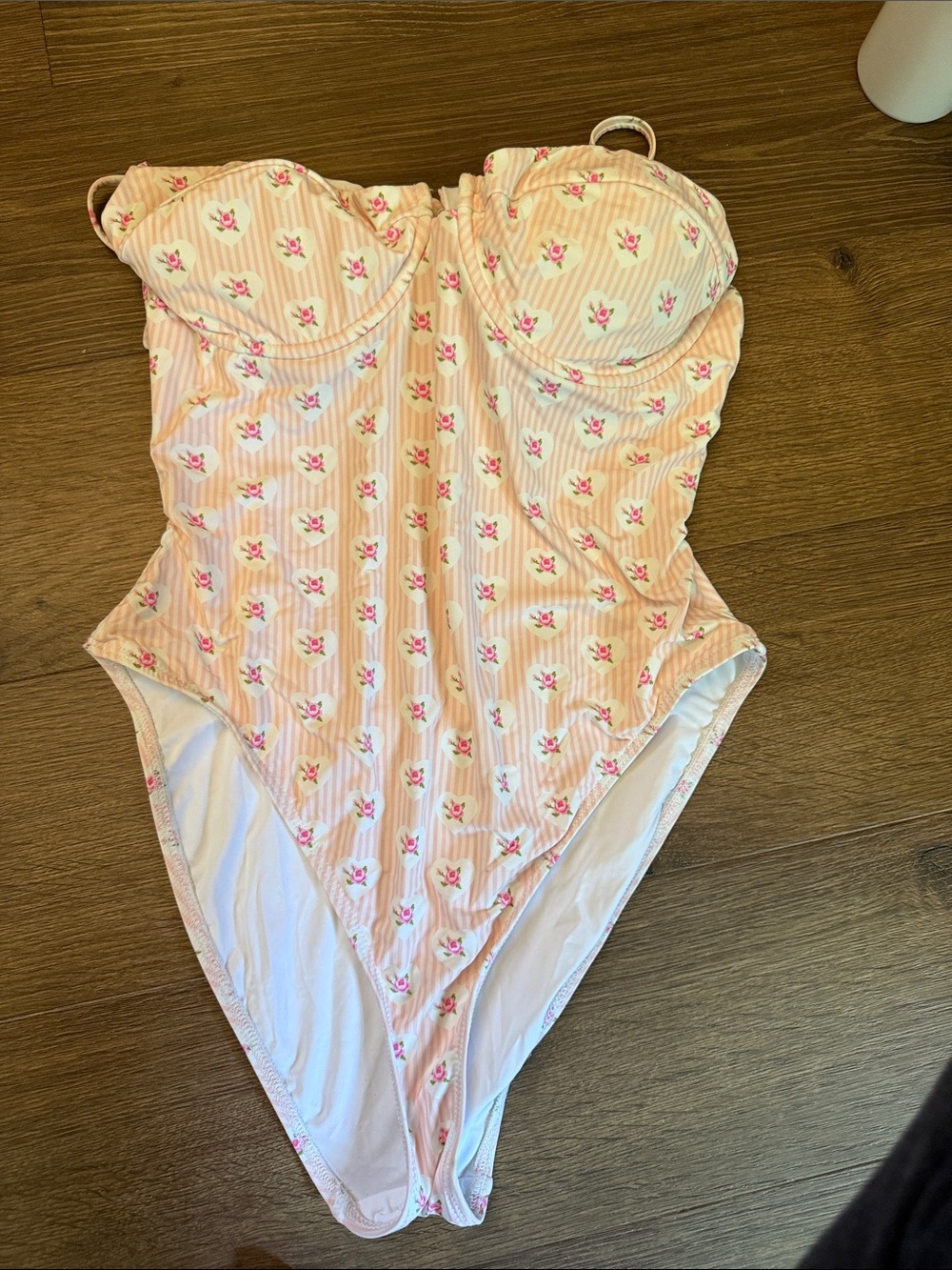 Dippin' Daisy's Pink and White Floral One-Piece Swimsuit